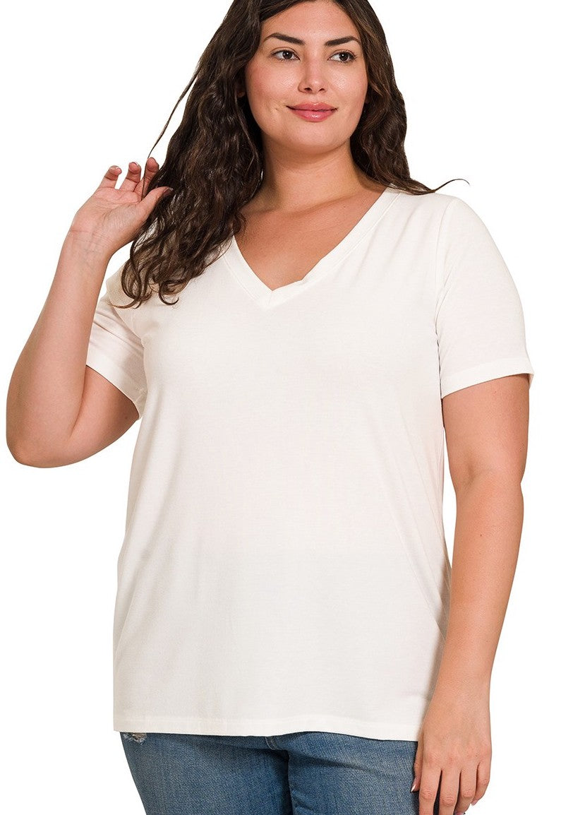 Relaxed Basic Tee, Ivory