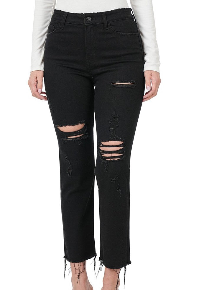 Lea Black Denim