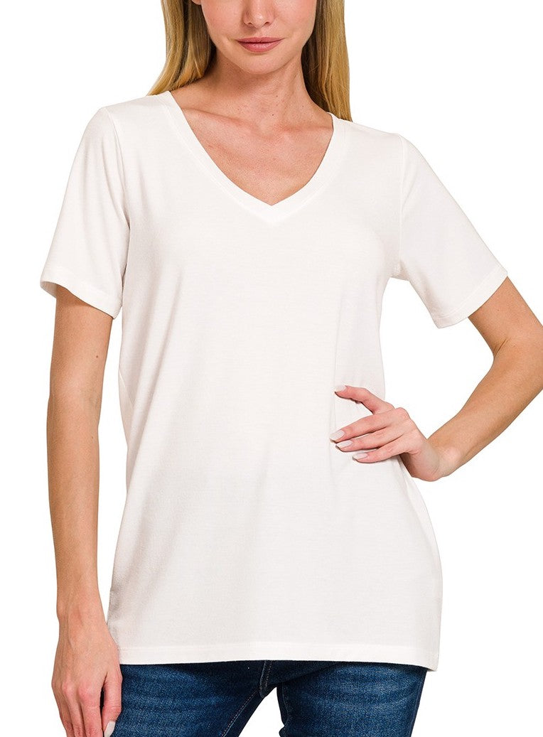 Relaxed Basic Tee, Ivory