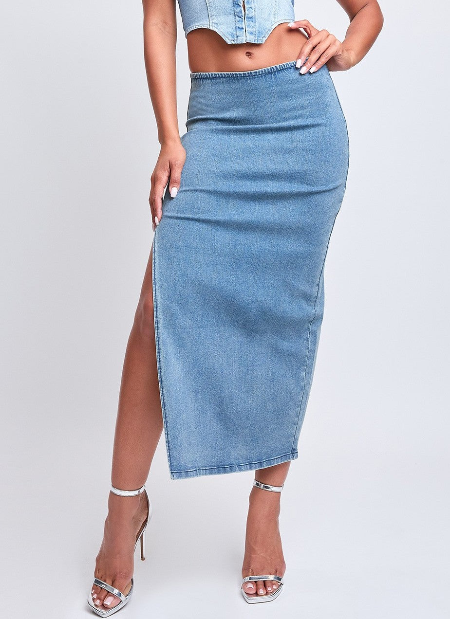 Denim Maxi Skirt