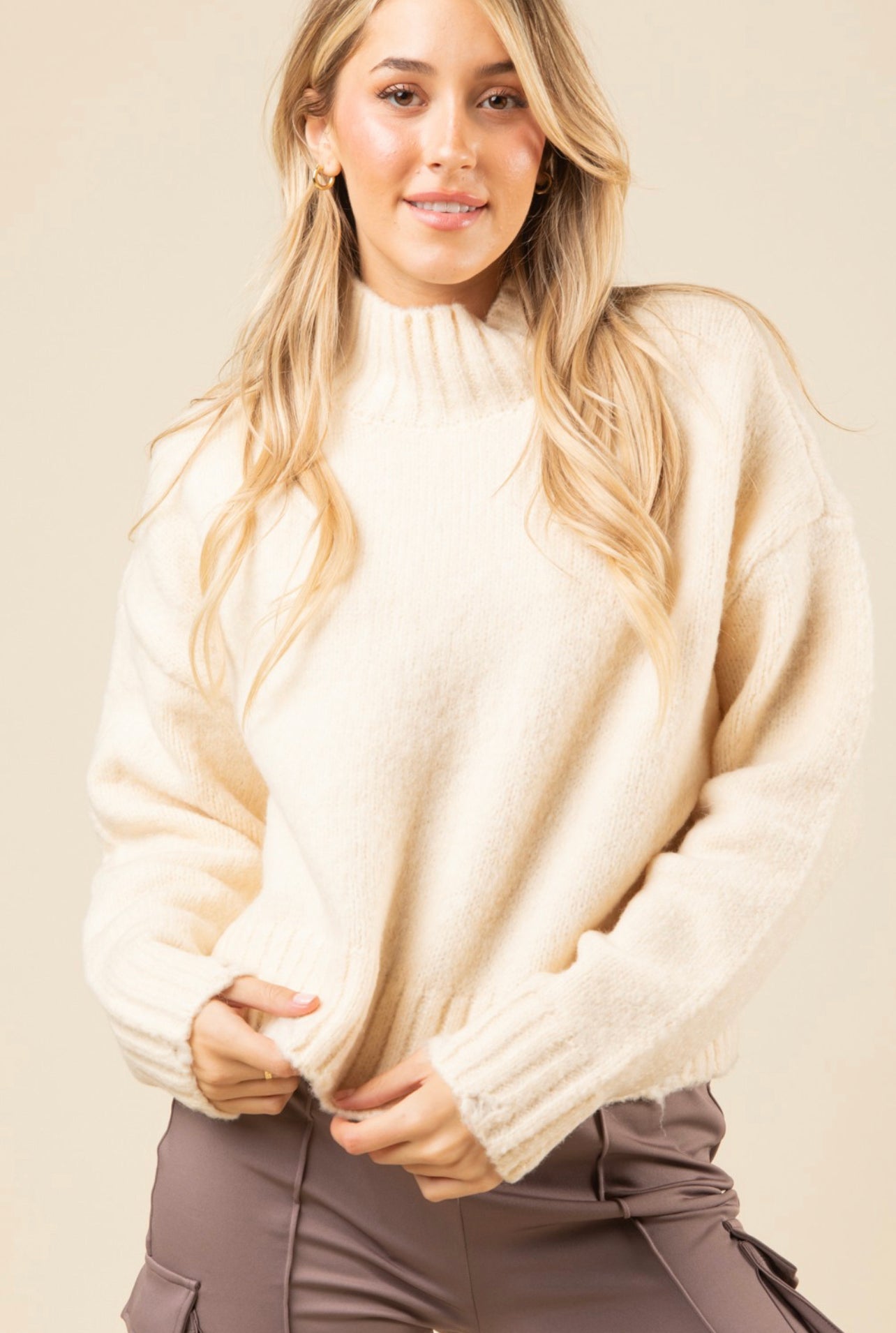 Cream Cozy Sweater