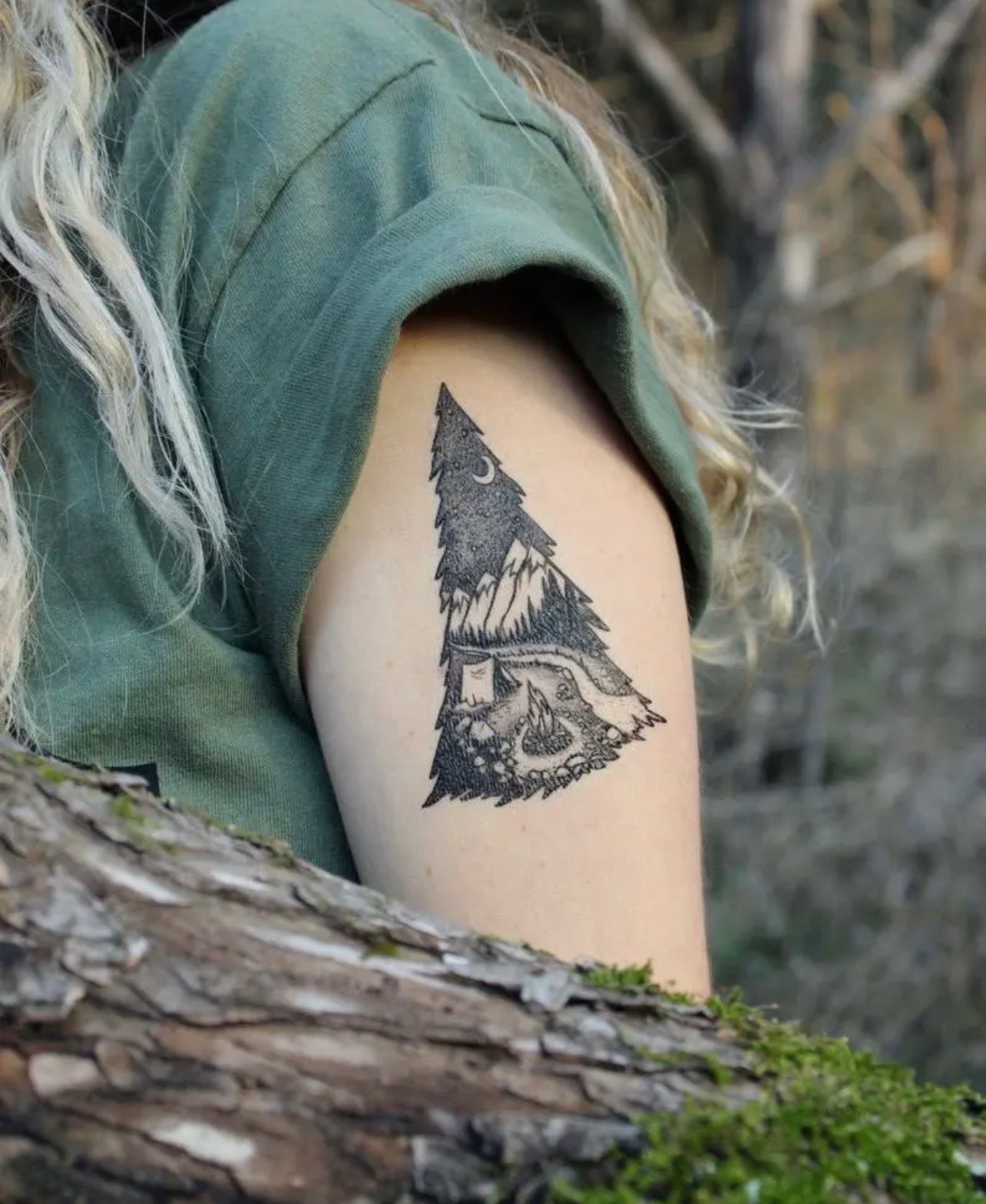 Mountain Temp Tattoo