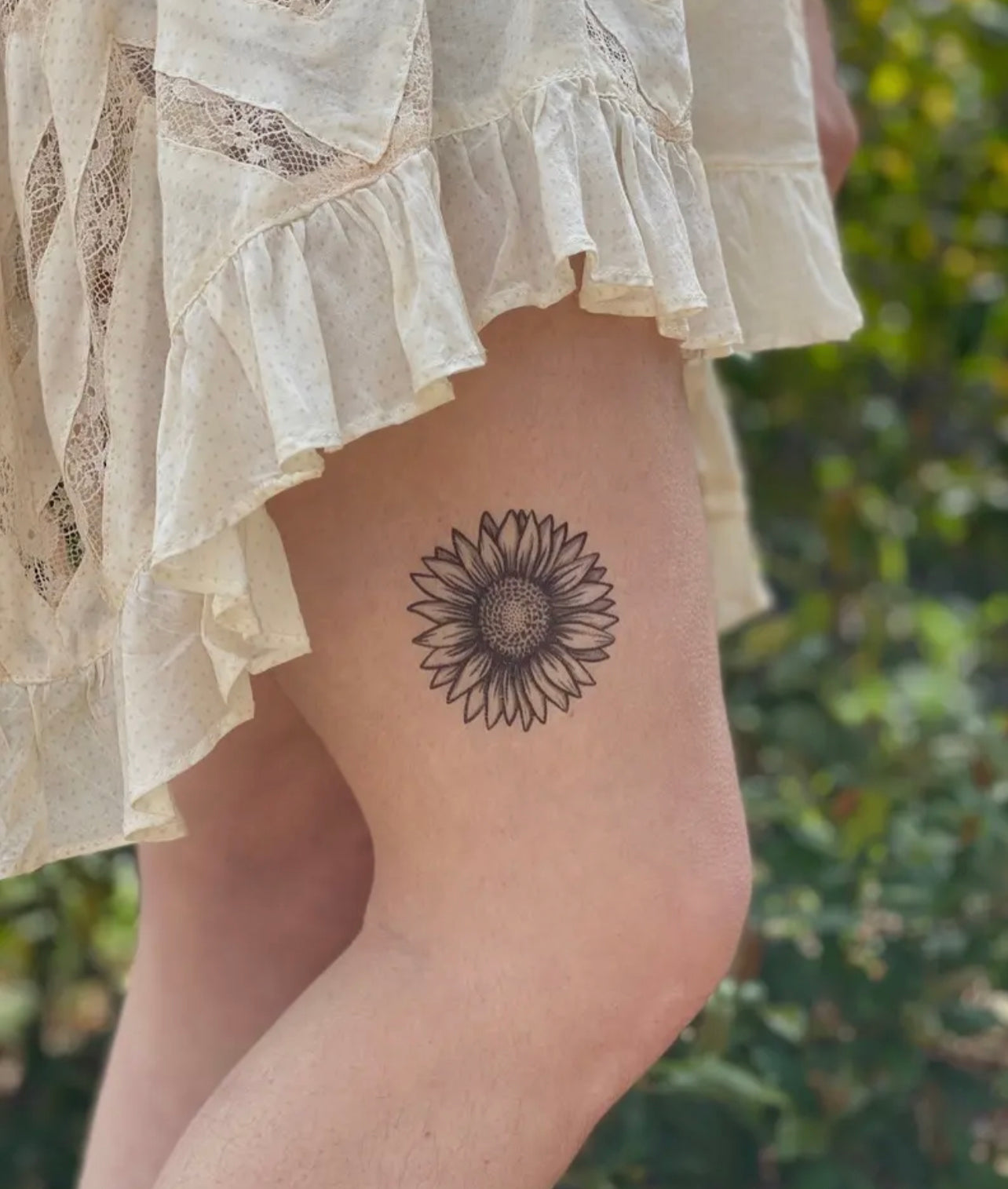 Sunflower Temp Tattoo