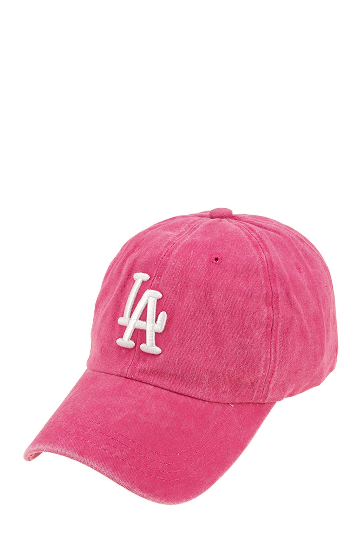 LA Baseball Hat, Pink